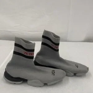 Vetements | Shoes | Vetements Gray And Black Athletic Socks 